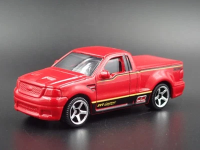 2004 04 Ford Svt F150 Fulmine Pick-Up Camion Rosso 1:64 Scala Modellino Auto - Immagine 1 di 4