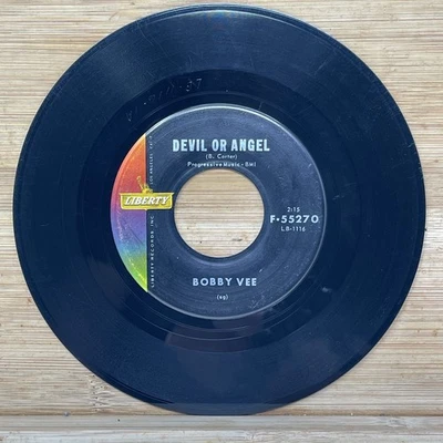 Bobby Vee - Devil Or Angel 7" Record 45 RPM Liberty Pop F-55270 - Imagem 1 de 2