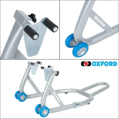 OXFORD HEAVY DUTY MOTORCYCLE MOTORBIKE PREMIUM STEEL FRONT PADDOCK STAND OX282 - Image 1 of 4