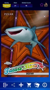 Topps Disney Collect Chrome LEGENDARY LE Orange Wave Future Stars DESTINY 25cc - Bild 1 von 2