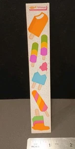 Vintage Stickers Cardesign Toots Sticker Strip VTG 80s Ice Cream Popsicles  - Picture 1 of 2