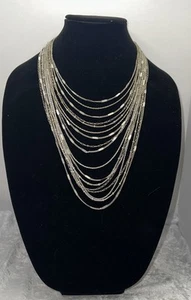 Chloe + Isabel Necklace Multi-Strand Women's Silver 16.2 inch Long - Picture 1 of 5