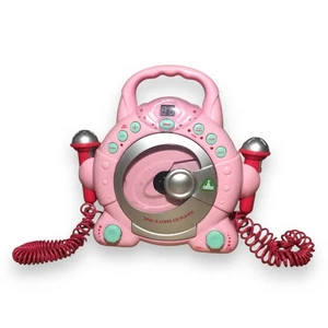 ELC Early Learning Centre Sing A Long Pink CD Player Karaoke With 2 Microphones - Picture 1 of 18