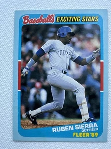 ⭐🦄 1989 Fleer Baseball's Exciting Stars - Ruben Sierra #37 | Texas Rangers - Picture 1 of 2