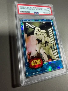 (PSA 10) 2022 Star Wars Sapphire #42, “Stormtroopers Attack!” - Picture 1 of 3