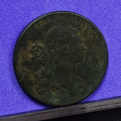 1798 Large Cent - 2nd Hair - VF Details, Cleaned (#60323-L) - Image 1 of 4