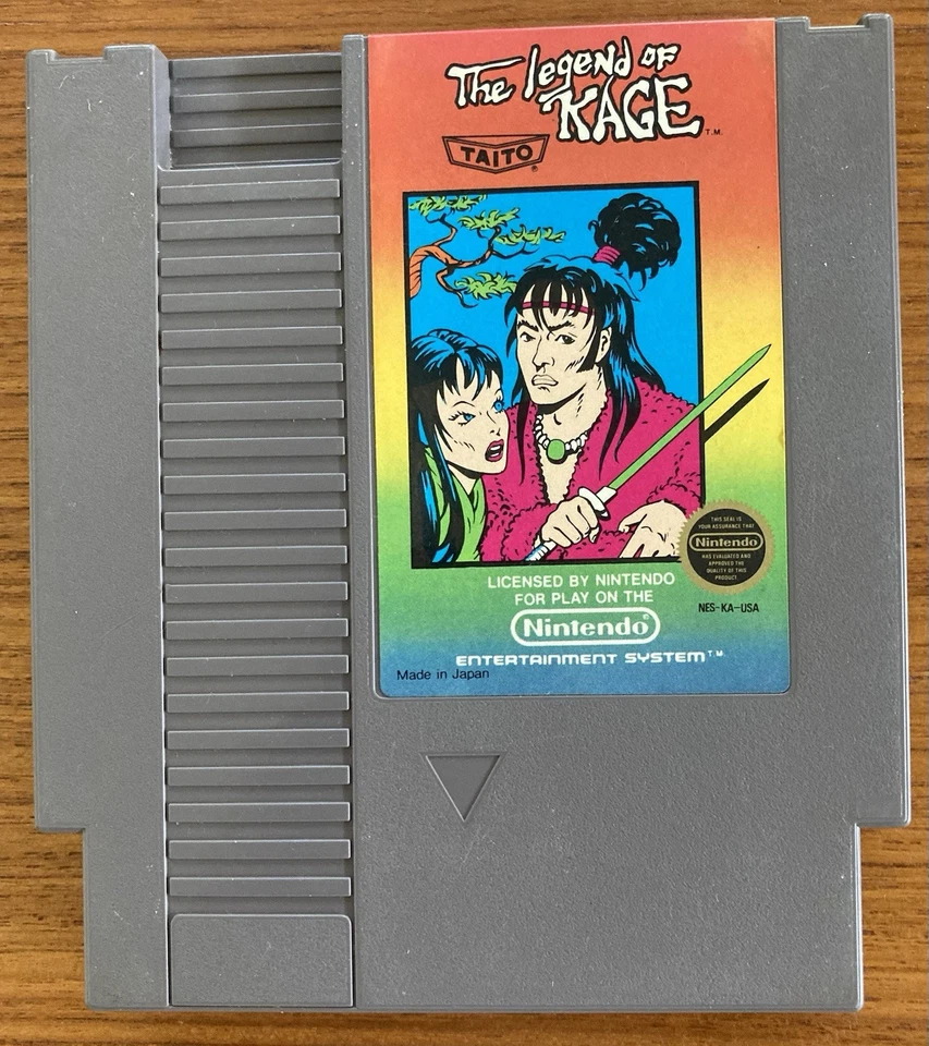 NES ~ THE LEGEND OF KAGE ~ Nintendo Game 3 Screw NES-KA-USA Game Cart Only NTSC - Image 1 of 4