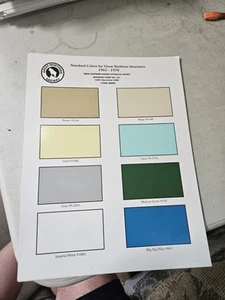 Standard Colors For Great Northern Structures 1965-1970 (Used) - Picture 1 of 2