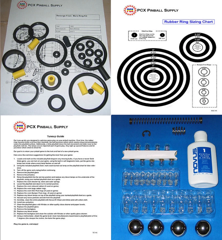 1999 Bally/Midway Revenge from Mars Pinball Tune-up Kit - Image 1 of 1