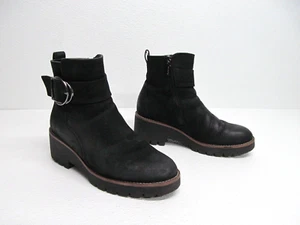 Bota de moda impermeable Blondo Dagger para mujer de cuero negro talla 8,5 M - Imagen 1 de 10