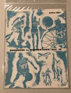 Duquense University Vs. Georgetown Vintage Basketball Program - Picture 1 of 2