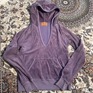 Juicy Couture Adult Small Purple Pullover Hoodie Sweater Orange Label Faded * - Picture 1 of 14