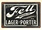 Fell Brewing Co's lager porter metal tin sign garage kitchen
