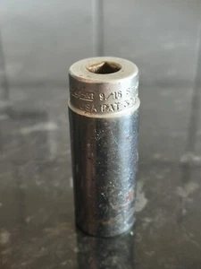 SNAP ON USA STMD18 TIEFE STECKSCHLÜSSEL 1/4 ZOLL ANTRIEB 12 PUNKT SAE 9/16 ZOLL - Bild 1 von 8