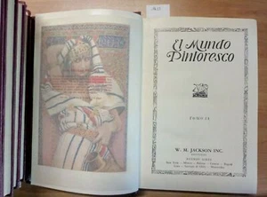 EL MUNDO PINTORESCO 9 VOLUMI COMPLETI - W. M. JACKSON 1952 COLORI 10 ED. ( - Photo 1/3