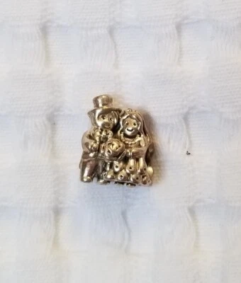 PANDORA Silber Charm Hochzeitspaar Hochzeit Braut Bräutigam - Bild 1 von 3