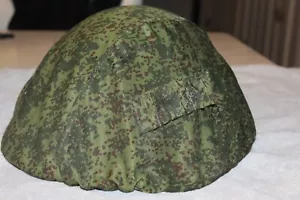Casco ruso soviético SSH 68 con cubierta de camuflaje digital de flora - Imagen 1 de 8