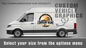 Custom Printed Vehicle Decal, Full Color Laminated, Your Business Logo - Picture 1 of 10