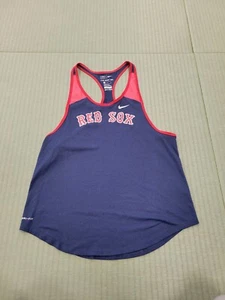 Nike Boston Red Socks Women's Drifit Racer back Tank Top Size M Blue Red MLB USA - Picture 1 of 5