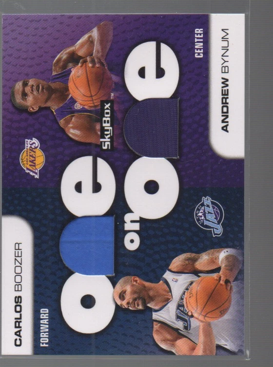 CARLOS BOOZER/ANDREW BYNUM 2008-09 SKYBOX ONE ON ONE TARJETA DE RECUERDOS #00-BB Foto 1 de 1