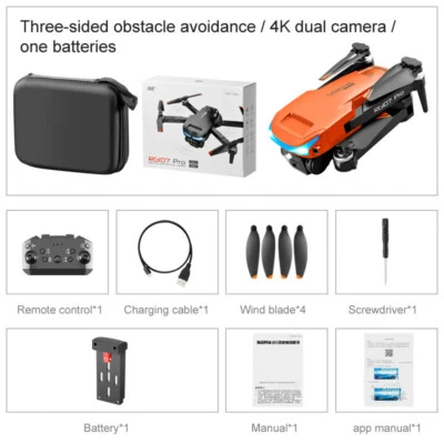 Quad Air Drone RC Drone 4K HD Dual ESC Camera WIFI FPV 360° Tumbling Quadcopter - Image 1 of 4