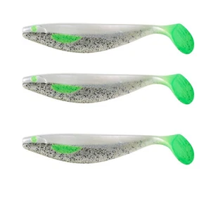 Balzer Shirasu UV Booster Shad Salt 'n'Pepper 4 g 6 cm 3er Set Gummifische NEU - Bild 1 von 1