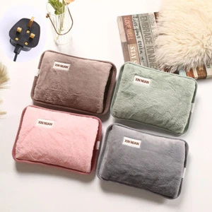 Quick Heating Rechargeable Electric Hot Water Bottle Bed Warmer Heat Pad Safe - Picture 1 of 10
