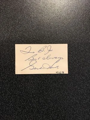 Gordie Howe (d.2016) Signed Autographed Business Card JSA COA - Image 1 of 3