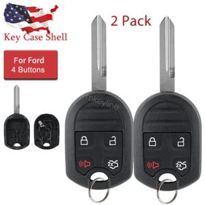 2X Remote Car Key Fob Case Shell for Ford Mustang 2011 2012 2013 2014 4 Buttons - Picture 1 of 7