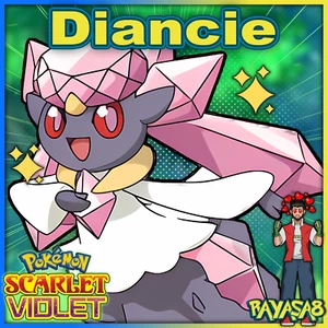 Shiny Diancie Event Rare Non Shiny Pokemon Scarlet and Violet Pokémon Home - Picture 1 of 7