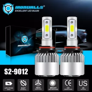 2x 9012 LED Headlight Bulbs Kit for GMC Acadia 2012-2016 / Sierra 1500 2014-2015 - Bild 1 von 12