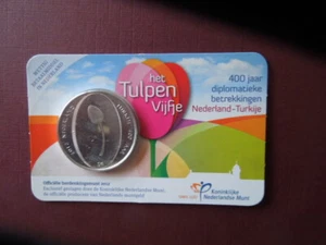 J3856 NETHERLANDS 2012 HET TULPEN VIJFJE 5 EURO COIN CARD UNC/BU - Picture 1 of 3