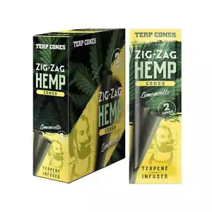 ZIG ZAG Pre Rolled Cone Limoncello 15 ct - 2 CONES / Pack - Picture 1 of 1