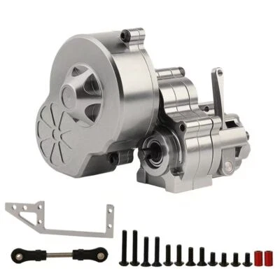 CNC Metal Transmission Cutoff Gearbox for 1/10 RC Crawler Car Axial SCX10 Wraith - Image 1 of 4