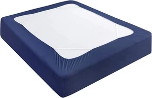 Box Spring Cover Elastic Fabric Wrap Around 4 Sides Bed Skirt Twin Size 13" Deep - Picture 1 of 30