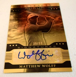 UD Artifacts PGA 2021 Matthew Wolff Aurum firmas autógrafo automático RC/99 - Imagen 1 de 2