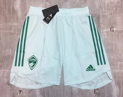 Adidas 2021 Colorado Rapids Player Issue Aeroready Shorts Away Dash Green L MLS Cover