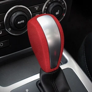 Pegatina de decoración de cubierta de ajuste de perilla de cambio de marchas de gamuza para Land Rover Freelander 2 - Imagen 1 de 9