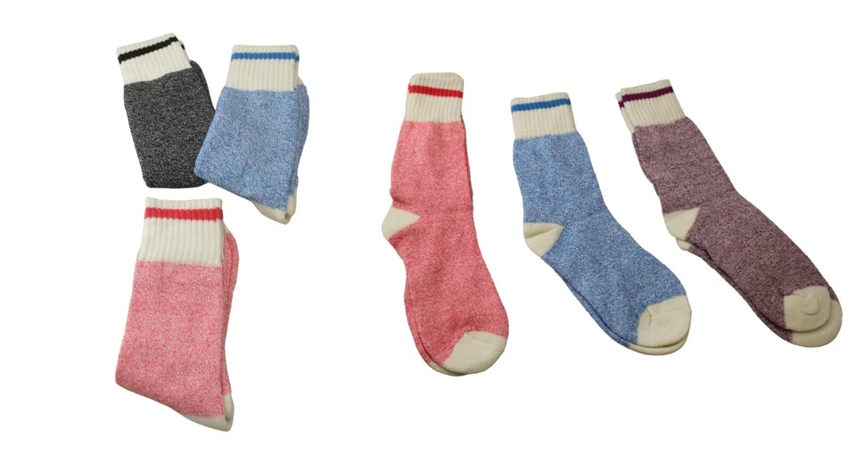 3 pares de calcetines térmicos de mezcla cómodos para todo tipo de clima para damas  Foto 1 de 4