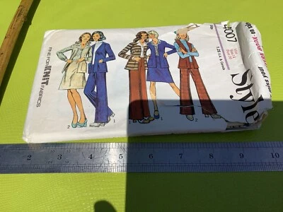 Dressmaking STYLE 4007 LADIES Size 14 Dress Trousers SEWING PAPER SEW PATTERN - Image 1 of 4
