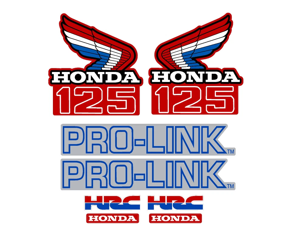 Juego de calcomanías para motocicleta Honda CR125 1986, cubiertas, guardabarros y basculante CR 125 Foto 1 de 1