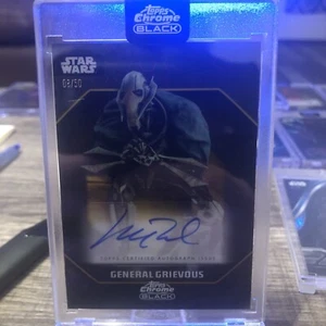 2024 Star Wars Topps Black Chrome Dark Side Auto General Grievous Orange 8/50 - Bild 1 von 6