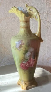 Antike Royal Wettina - Robert Hanke - Krug Ewer Vase - 12,5" Österreich - Bild 1 von 10
