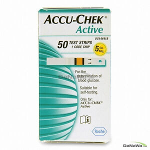 ACCU CHEK Active 100 Test Strips. 2Box New Sealed Expiry Leisurely. " ROCHE"