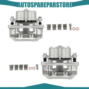 Pair For 2007 2008 2009 Ford Edge Front Left Right Brake Calipers w/ Bracket - Foto 1 di 13