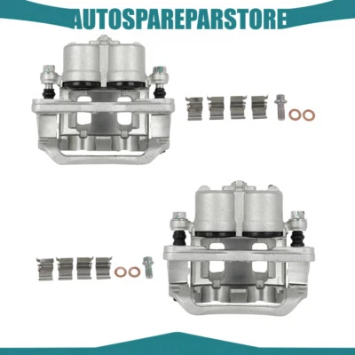 Par de pinzas de freno delanteras izquierda derecha Ford Edge 2007 2008 2009 con soporte Foto 1 de 4