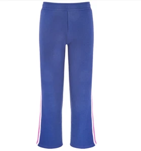 ID Ideology Big Girls Colorblocked Fleece Sweatpants, Tartan Blue, Large - Picture 1 of 3