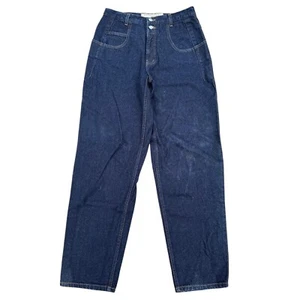 Guess Vintage Jeans Pascal Loose Fit Tapered Leg Dark Wash Denim Jeans W32 L32 - Picture 1 of 11