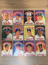 1992 Donruss Gallery Of Stars Insert Baseball Card Set 1-12 Griffey Thomas
