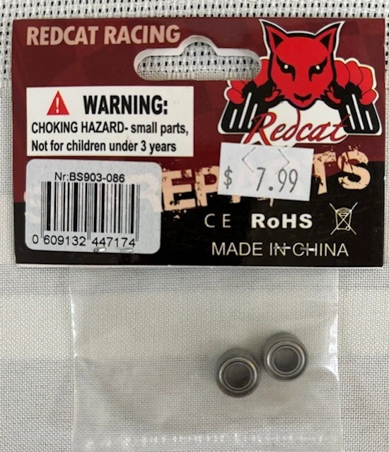Redcat Part #BS903-086: 5x10x4 Bearings (2) - Image 1 of 1